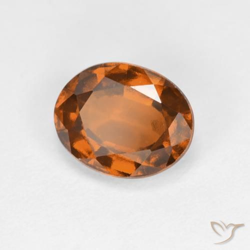 granate hessonita Naranja medio natural de 1.78 ct, Ovalada, VS