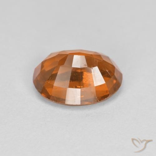 granate hessonita Naranja oscuro medio natural de 1.67 ct, Ovalada, VS