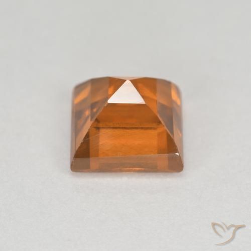 granate hessonita Naranja medio natural de 1.48 ct, Cuadrado, VS