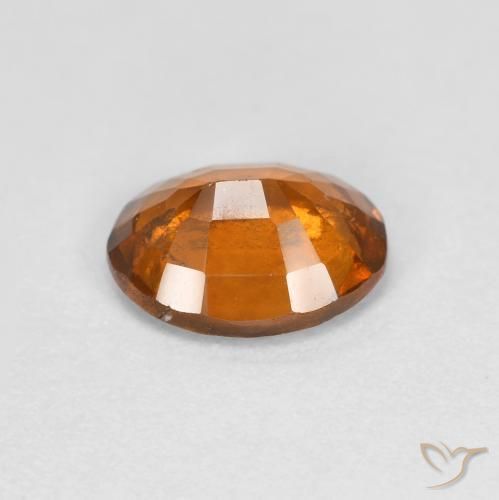 granate hessonita Naranja medio natural de 1.23 ct, Ovalada, VS