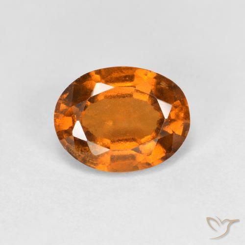 1.27ct Natural Naranja medio Granate Hessonita, Ovalada, VS