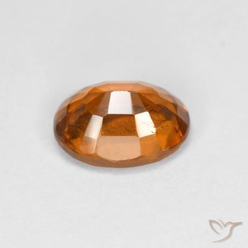 granate hessonita Naranja medio natural de 1.27 ct, Ovalada, VS