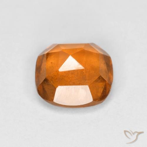 granate hessonita Naranja medio natural de 1.19 ct, Forma Cojín, VS