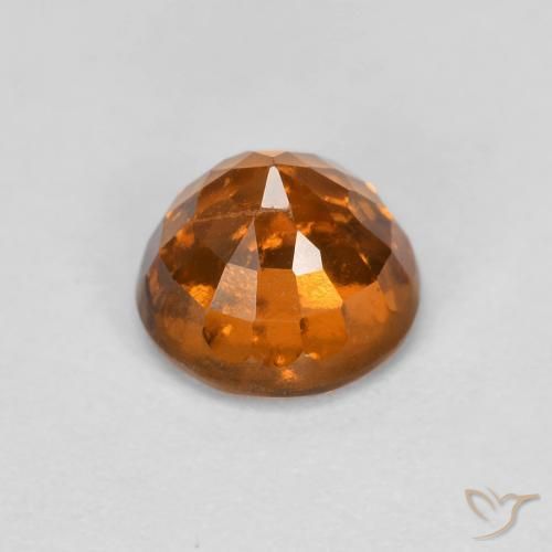 granate hessonita Naranja medio natural de 1.02 ct, Redondo, VS