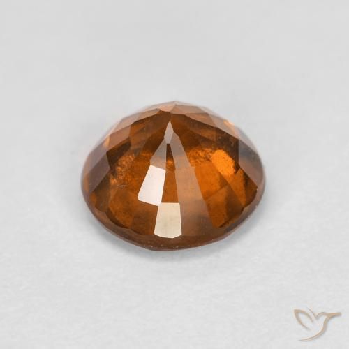 granate hessonita Naranja rojizo natural de 1.03 ct, Redondo, VS