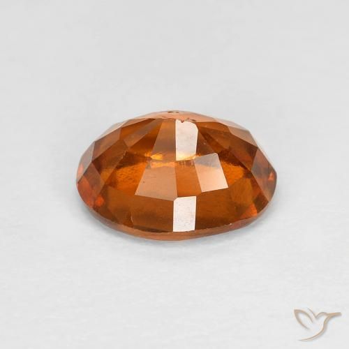 granate hessonita Naranja oscuro medio natural de 2.07 ct, Ovalada, VS