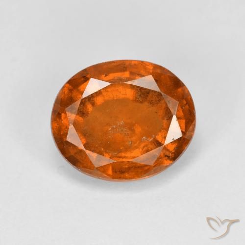 2.25ct Natural Naranja medio Granate Hessonita, Ovalada, VS