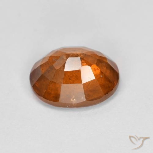 granate hessonita Naranja medio natural de 2.25 ct, Ovalada, VS