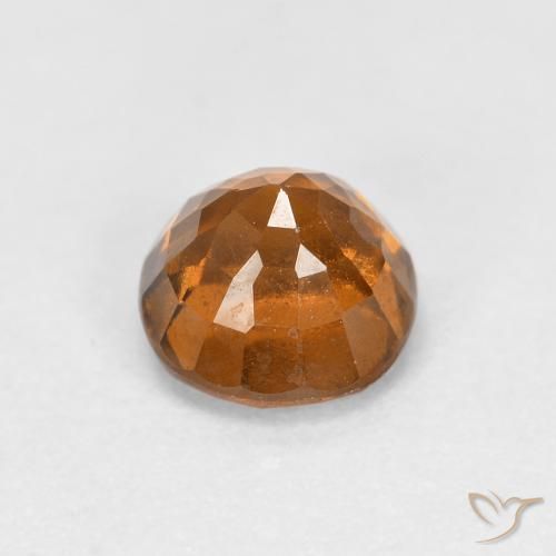 granate hessonita Naranja medio natural de 1.09 ct, Redondo, VS