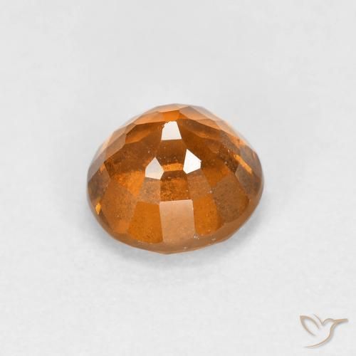 granate hessonita Naranja terroso natural de 1.03 ct, Redondo, VS
