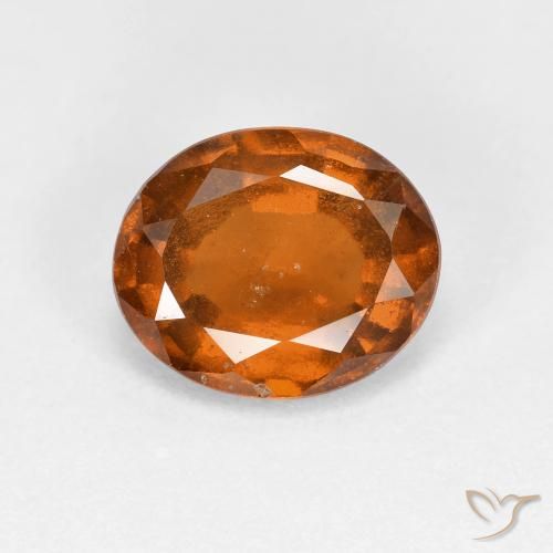 2.30ct Natural Naranja oscuro medio Granate Hessonita, Ovalada, VS