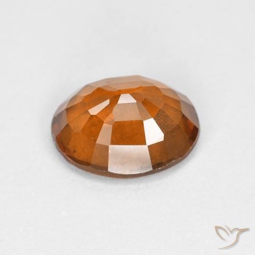 granate hessonita Naranja oscuro medio natural de 2.30 ct, Ovalada, VS