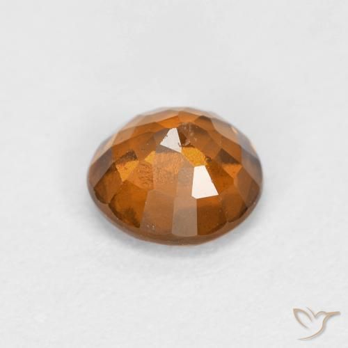 granate hessonita Naranja medio natural de 0.89 ct, Redondo, VS