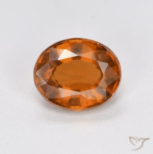 1.83ct Natural Naranja oscuro medio Granate Hessonita, Ovalada, VS