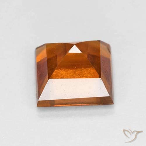 granate hessonita Naranja oscuro medio natural de 2.04 ct, Cuadrado, VS