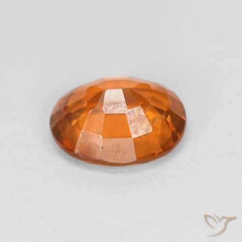 granate hessonita Naranja medio natural de 1.46 ct, Ovalada, VS