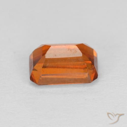 granate hessonita Naranja oscuro natural de 1.21 ct, Corte Octágono / Esmeralda, VVS-VS
