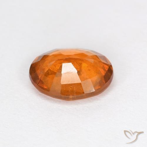 granate hessonita Naranja medio natural de 1.53 ct, Ovalada, VS