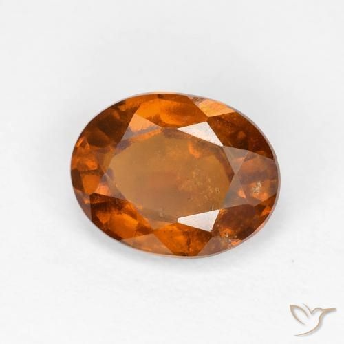 granate hessonita Medium Dark-Orange natural de 2.05 ct, Ovalada, VS-SI