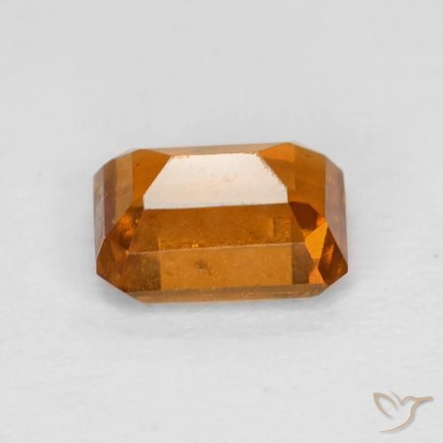 granate hessonita Naranja amarillento natural de 1.29 ct, Corte Octágono / Esmeralda, VS