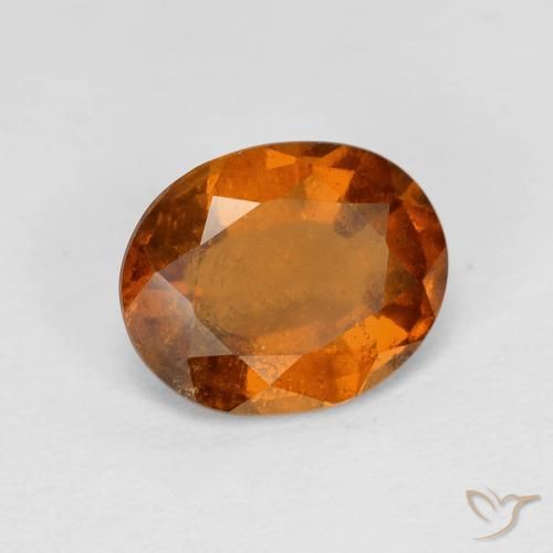 granate hessonita Medium Dark-Orange natural de 2.35 ct, Ovalada, VS