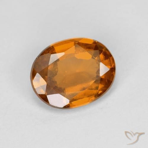 granate hessonita Naranja medio natural de 1.75 ct, Ovalada, VS