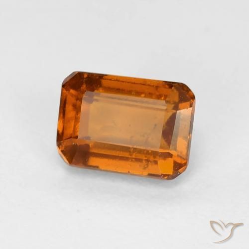 granate hessonita Medium Dark-Orange natural de 1.48 ct, Corte Octágono / Esmeralda, VS