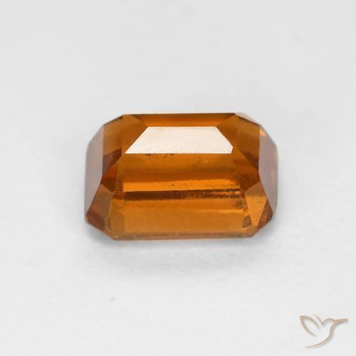 granate hessonita Medium Dark-Orange natural de 1.48 ct, Corte Octágono / Esmeralda, VS