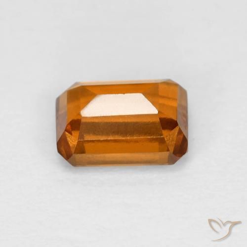 granate hessonita Naranja amarillento natural de 1.38 ct, Corte Octágono / Esmeralda, VVS-VS