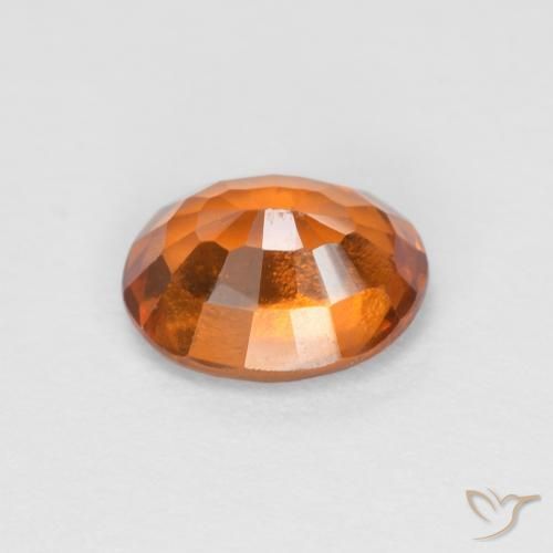 granate hessonita Medium Dark-Orange natural de 1.34 ct, Ovalada, VS