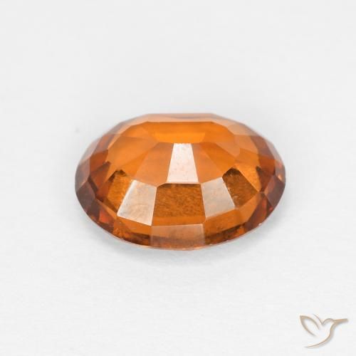 granate hessonita Medium Dark-Orange natural de 1.57 ct, Ovalada, VS