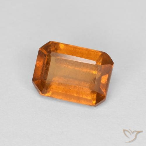 granate hessonita Marrón naranja natural de 1.18 ct, Corte Octágono / Esmeralda, VS