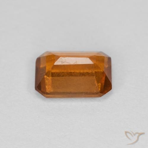 granate hessonita Marrón naranja natural de 1.18 ct, Corte Octágono / Esmeralda, VS