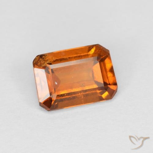 granate hessonita Naranja oscuro natural de 1.11 ct, Corte Octágono / Esmeralda, VS