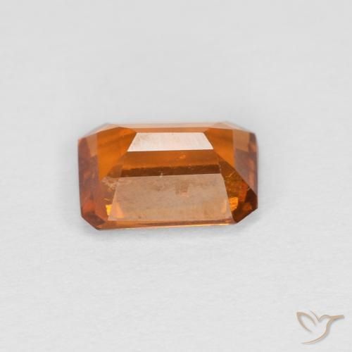 granate hessonita Naranja oscuro natural de 1.11 ct, Corte Octágono / Esmeralda, VS