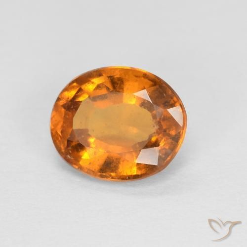 granate hessonita Naranja albaricoque natural de 1.36 ct, Ovalada, VS