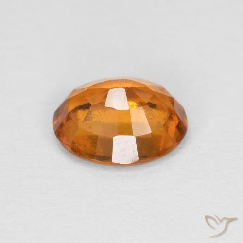 granate hessonita Naranja albaricoque natural de 1.36 ct, Ovalada, VS