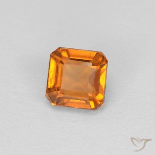 granate hessonita Naranja albaricoque natural de 1.00 ct, Corte Octágono / Esmeralda, VVS-VS