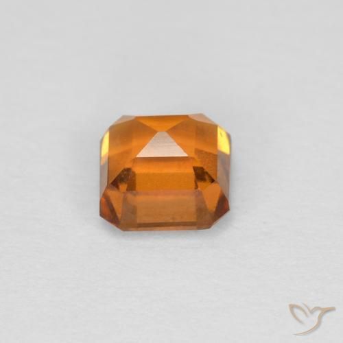 granate hessonita Naranja albaricoque natural de 1.00 ct, Corte Octágono / Esmeralda, VVS-VS