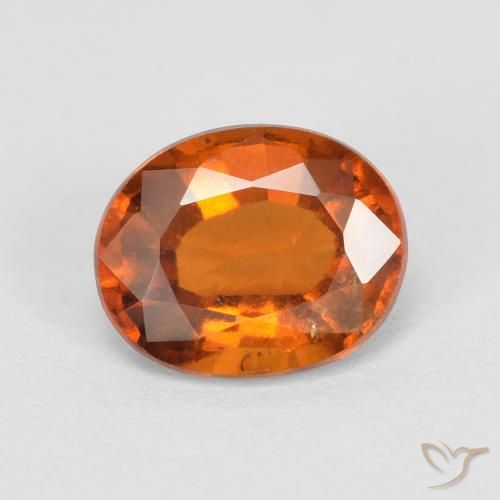 2.01ct Natural Medium Dark-Orange Granate Hessonita, Ovalada, VS