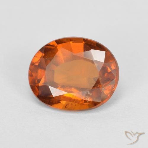 granate hessonita Medium Dark-Orange natural de 2.01 ct, Ovalada, VS
