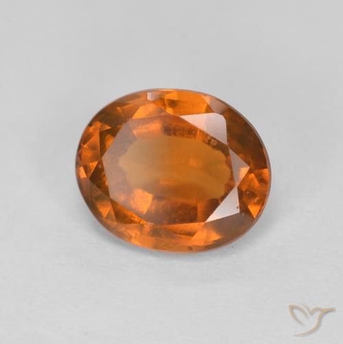 granate hessonita Medium Dark-Orange natural de 2.08 ct, Ovalada, VVS-VS