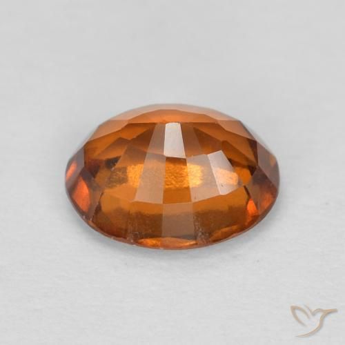 granate hessonita Medium Dark-Orange natural de 1.16 ct, Ovalada, VVS-VS