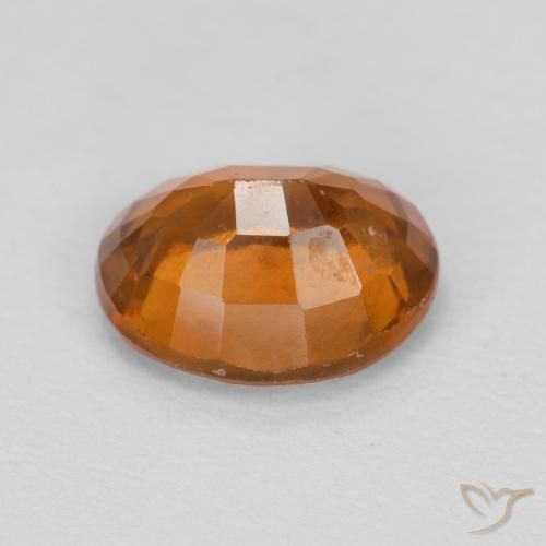granate hessonita Medium Dark-Orange natural de 1.26 ct, Ovalada, VS
