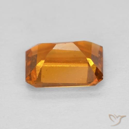 granate hessonita Medium Dark-Orange natural de 1.19 ct, Corte Octágono / Esmeralda, VS