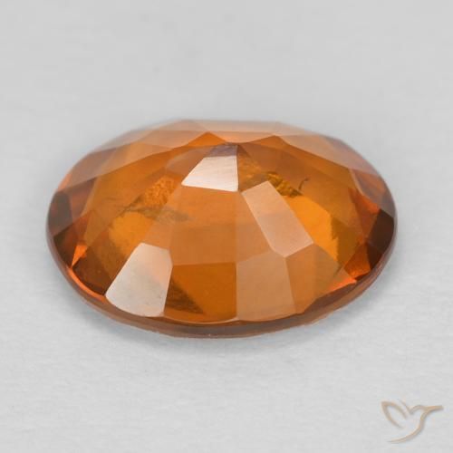 granate hessonita Naranja oscuro natural de 1.84 ct, Ovalada, VS