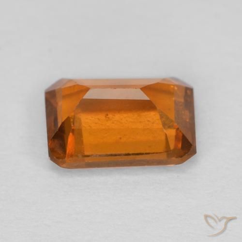 granate hessonita Naranja oscuro natural de 1.18 ct, Corte Octágono / Esmeralda, VS