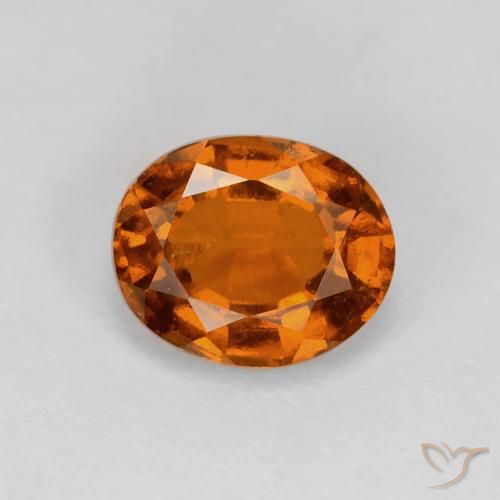 2.01ct Natural Medium Dark-Orange Granate Hessonita, Ovalada, VVS-VS