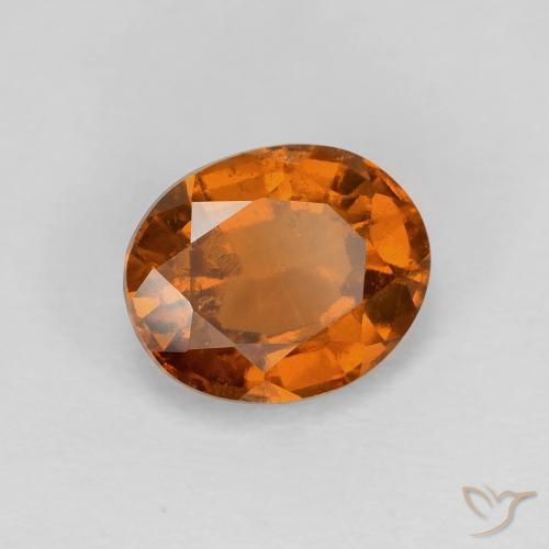 granate hessonita Medium Dark-Orange natural de 2.01 ct, Ovalada, VVS-VS