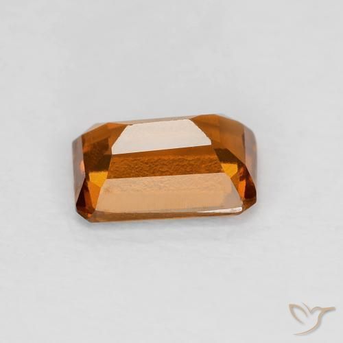 granate hessonita Medium Dark-Orange natural de 1.06 ct, Corte Octágono / Esmeralda, VVS-VS